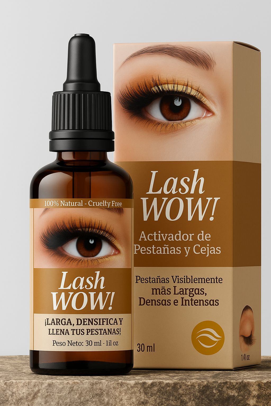 Activador de Crecimiento Natural para Pestañas y Cejas