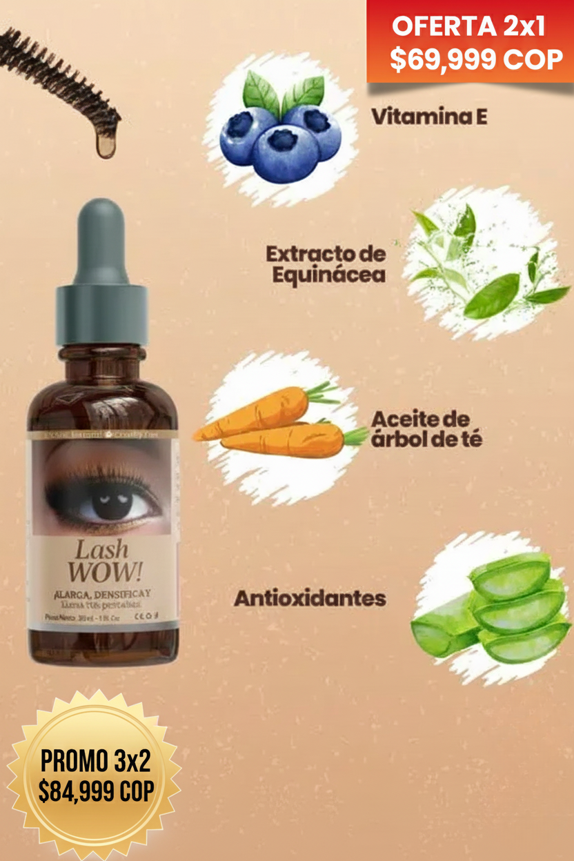 Activador de Crecimiento Natural para Pestañas y Cejas