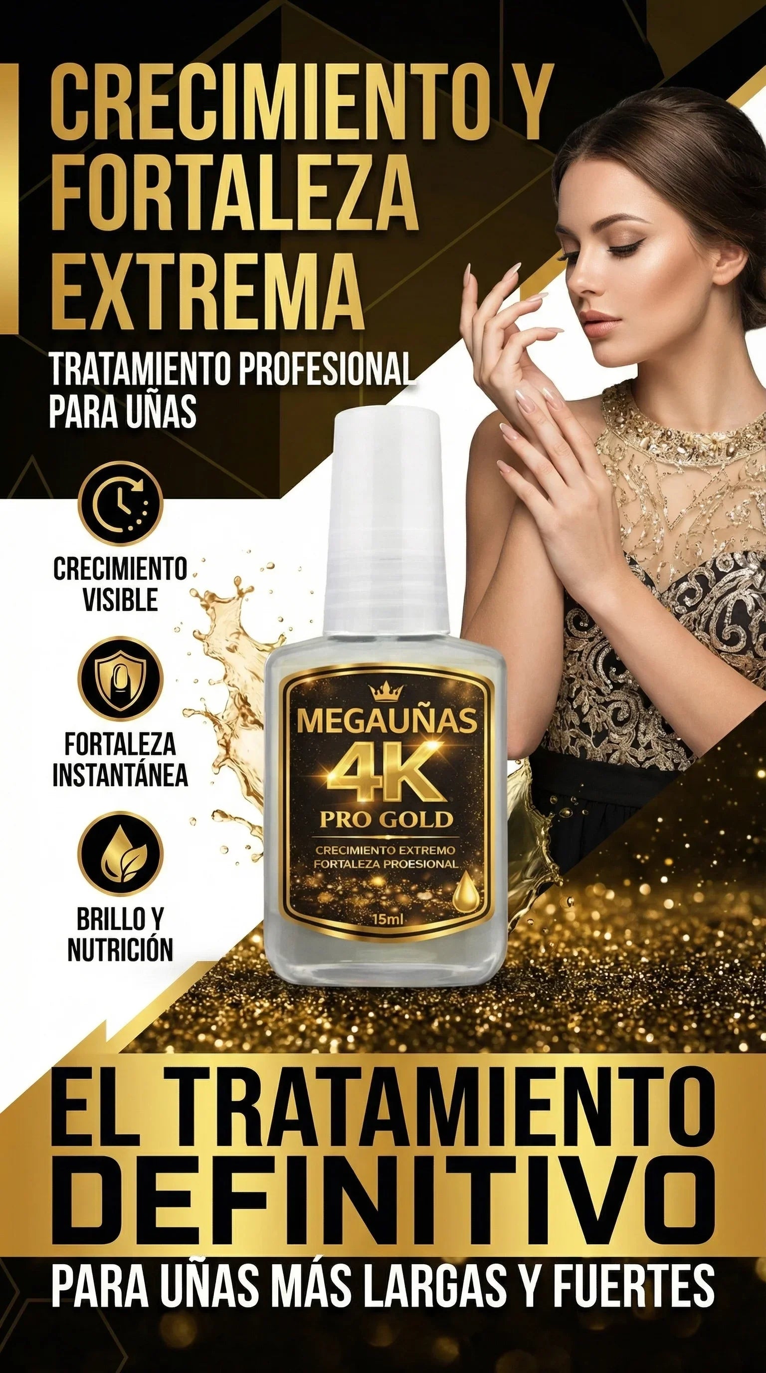 MEGAUÑAS PRO GOLD - CRECIMIENTO EXAGERADO V1 – Las Divinas Mx